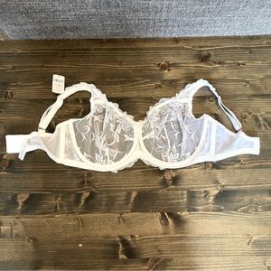Soma White Lace Bra 34G